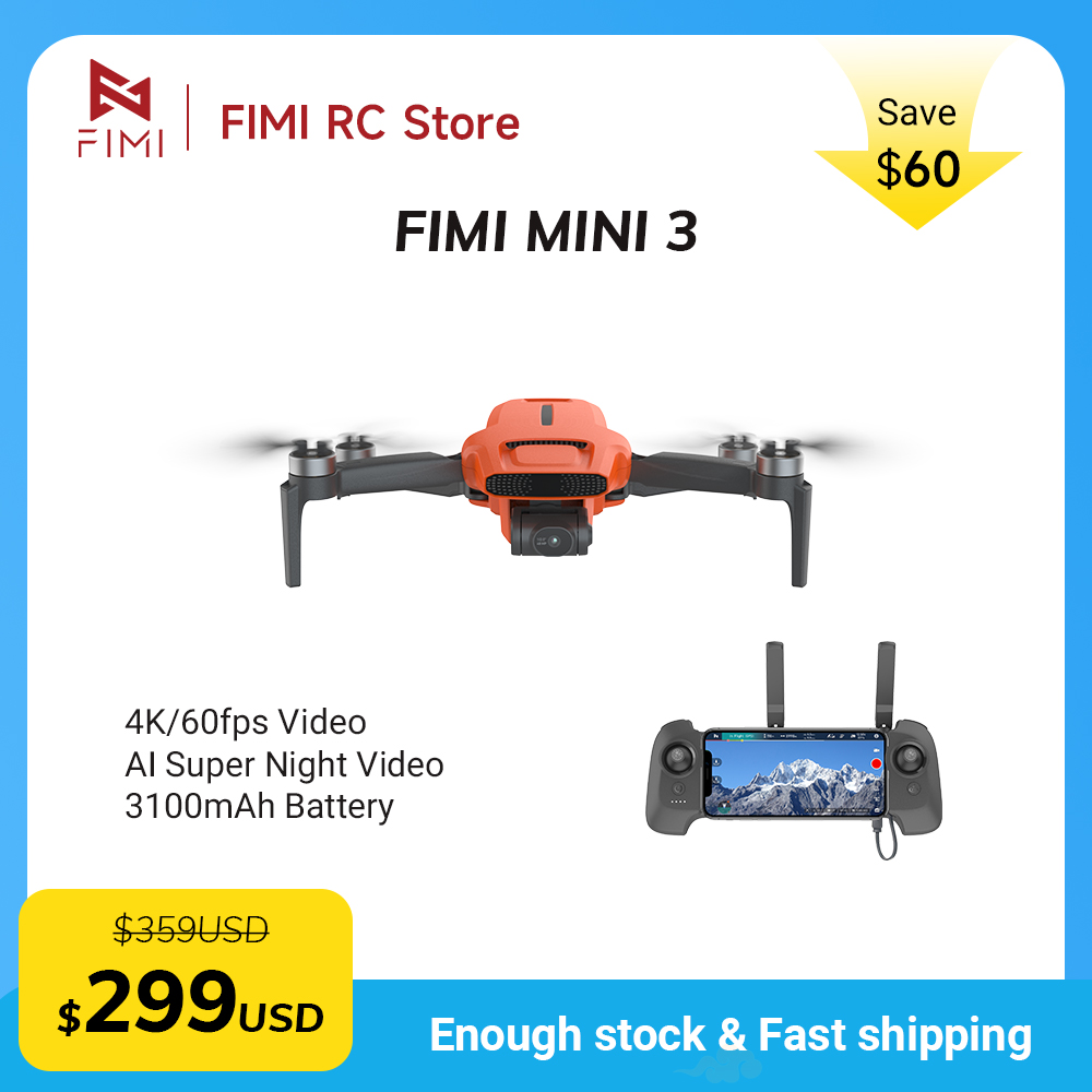 Drone Camera Night Vision - FIMI MINI 3 Kamera-Drohne 4K 60fps